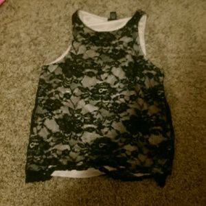 A lacey tank top